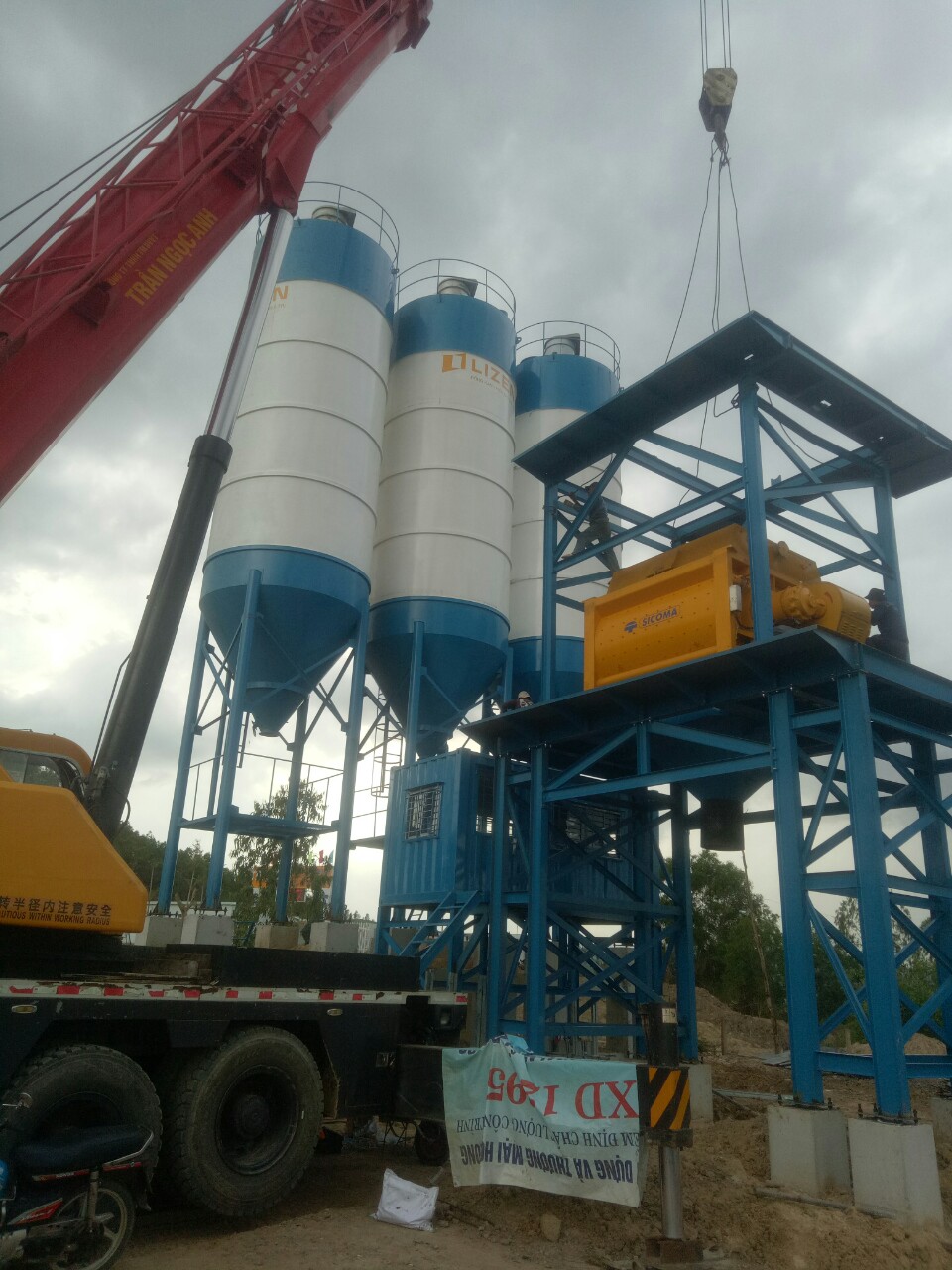 Lắp trạm trộn cao tốc Vân Phong Nha Trang