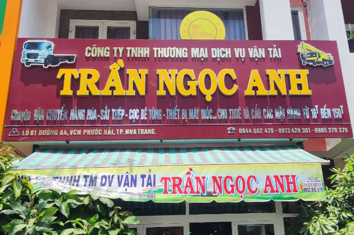 địa chỉ công ty vận tải Trần Ngọc Anh